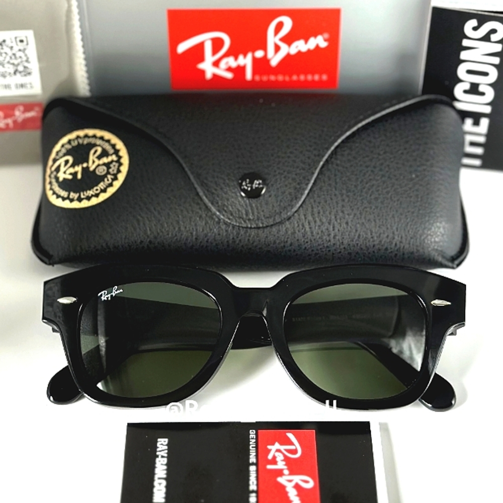 RayBan State Street RB2186 Black New